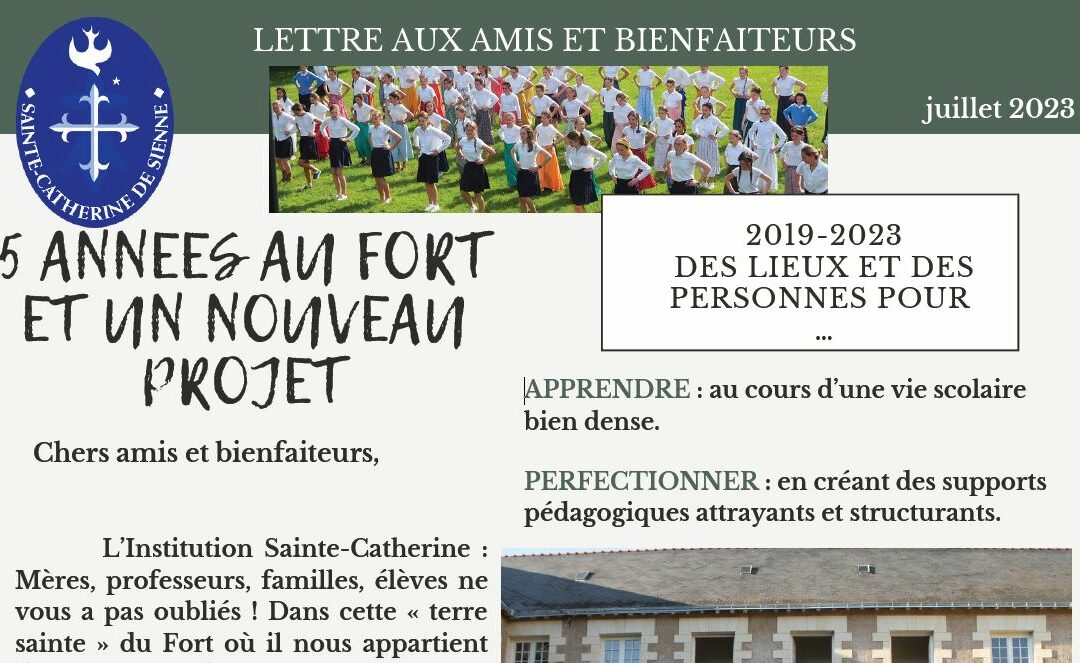 Lettre aux amis – Juillet 2023